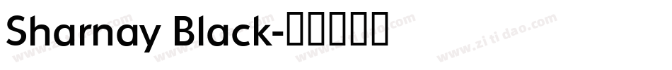 Sharnay Black字体转换